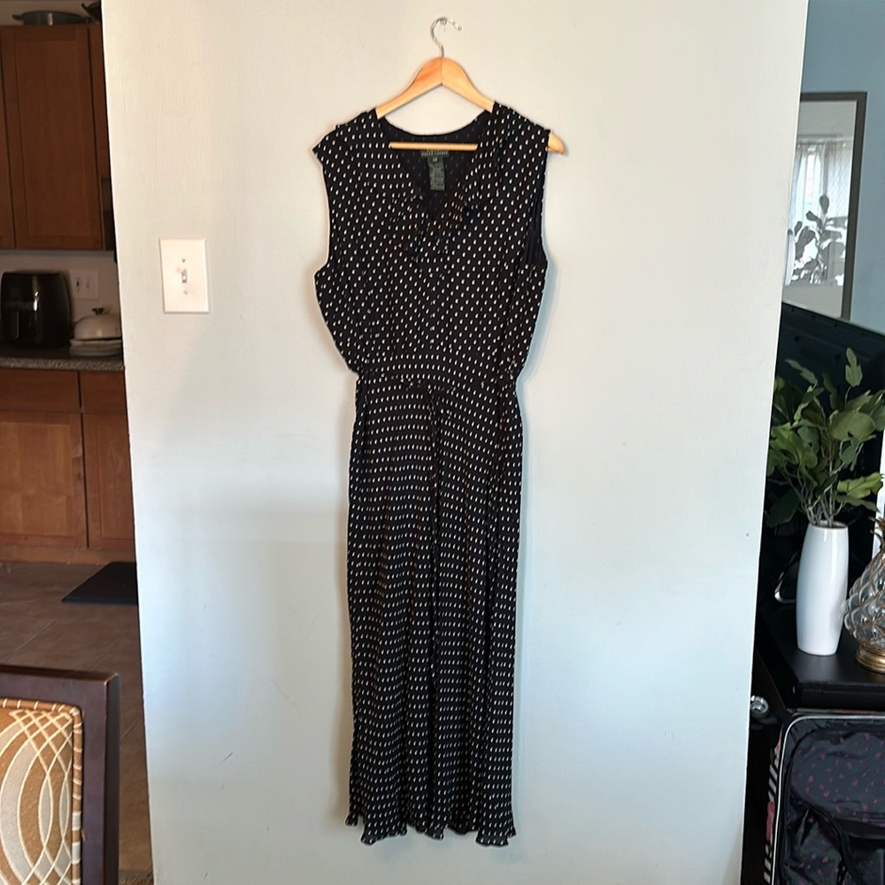 Ralph Lauren Polka Dot Maxi Dress
